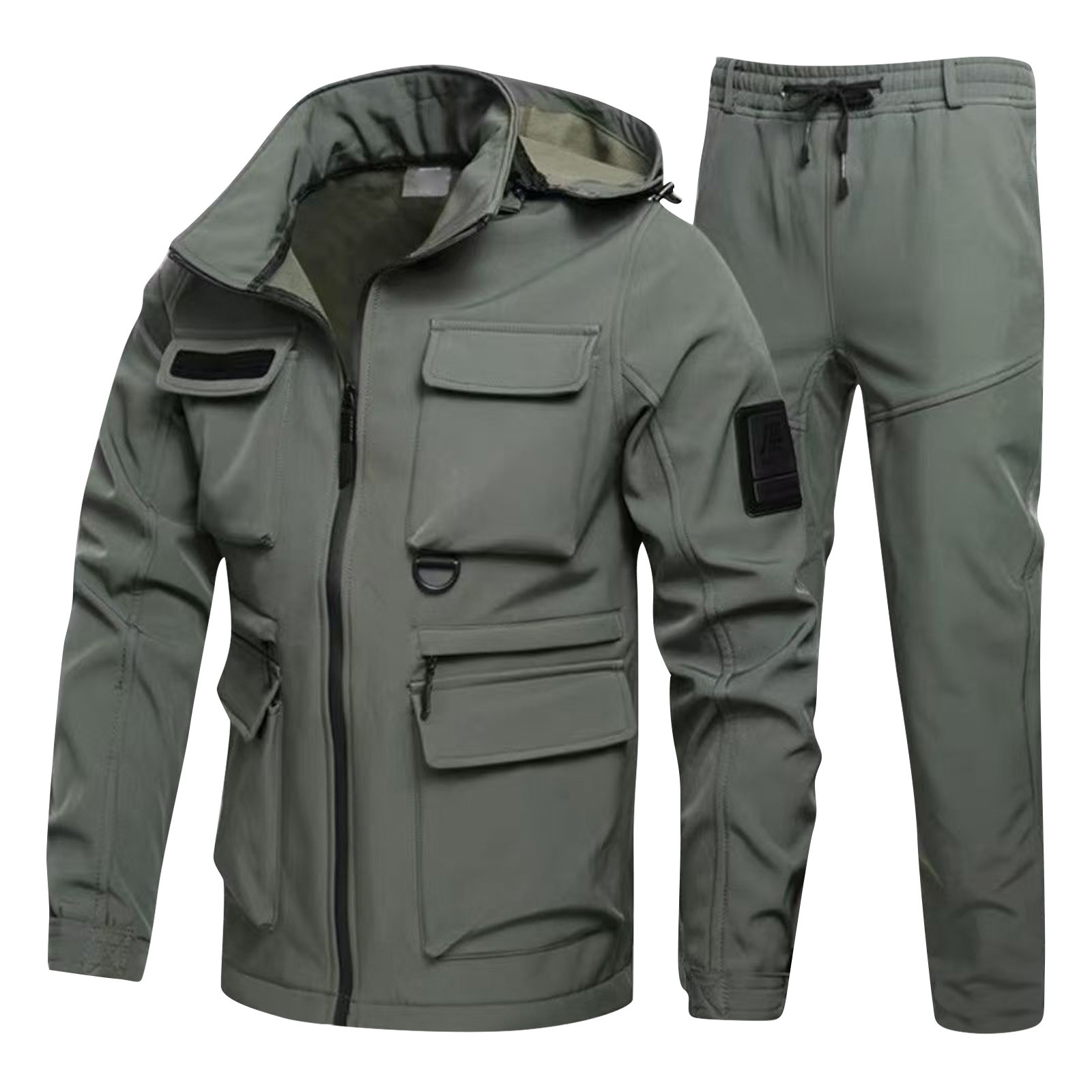 Women'S Fashion Utility Jacket - ผู้ชายเสื้อแจ็คเก็ตทหารลำลองทหารกลางแจ้งแฟชั่นซอฟต์เชลล์ยุทธวิธีกันลมกันน้ำเสื้อแจ็คเก็ตบอมเบอร์