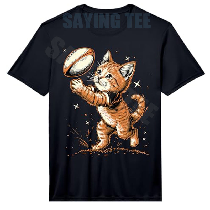 Women'S Fashion Rugby Shirt - เสื้อยืดลายแมวสำหรับนักกีฬารักบี้ชาย หญิง เด็กชาย เด็กหญิง เสื้อผ้ากีฬา Y2k