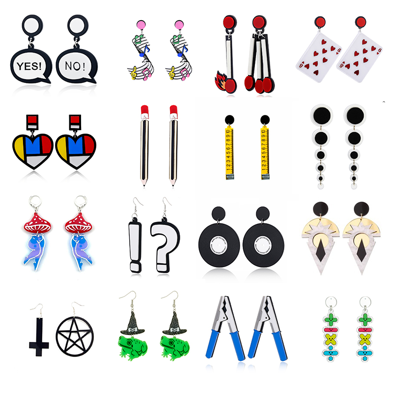 Women'S Fashion Guide - 2022ใหม่อะคริลิ Drop Earrings ผู้หญิงแฟชั่น Hip Hop