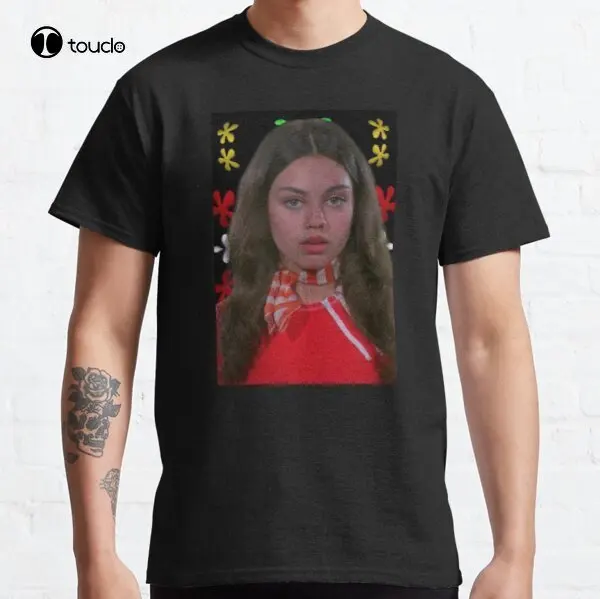 Women'S Fashion Of The 70S - Jackie ดอกไม้พื้นหลัง (That 70S Show) คลาสสิกเสื้อยืด