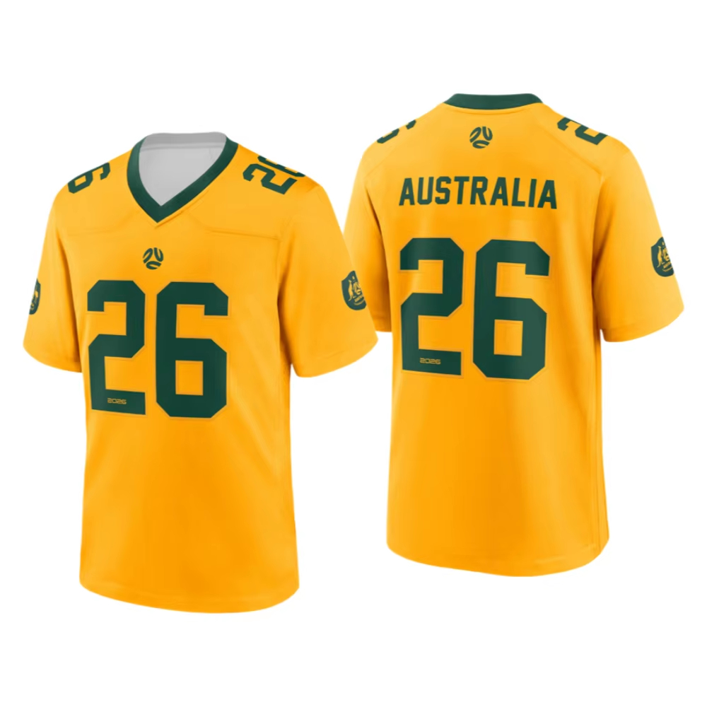 Women'S Fashion Rugby Shirt - เสื้อรักบี้สไตล์อเมริกัน รุ่นพิเศษฤดูร้อน 2026 ออสเตรเลีย หมายเลข เสื้อยืด