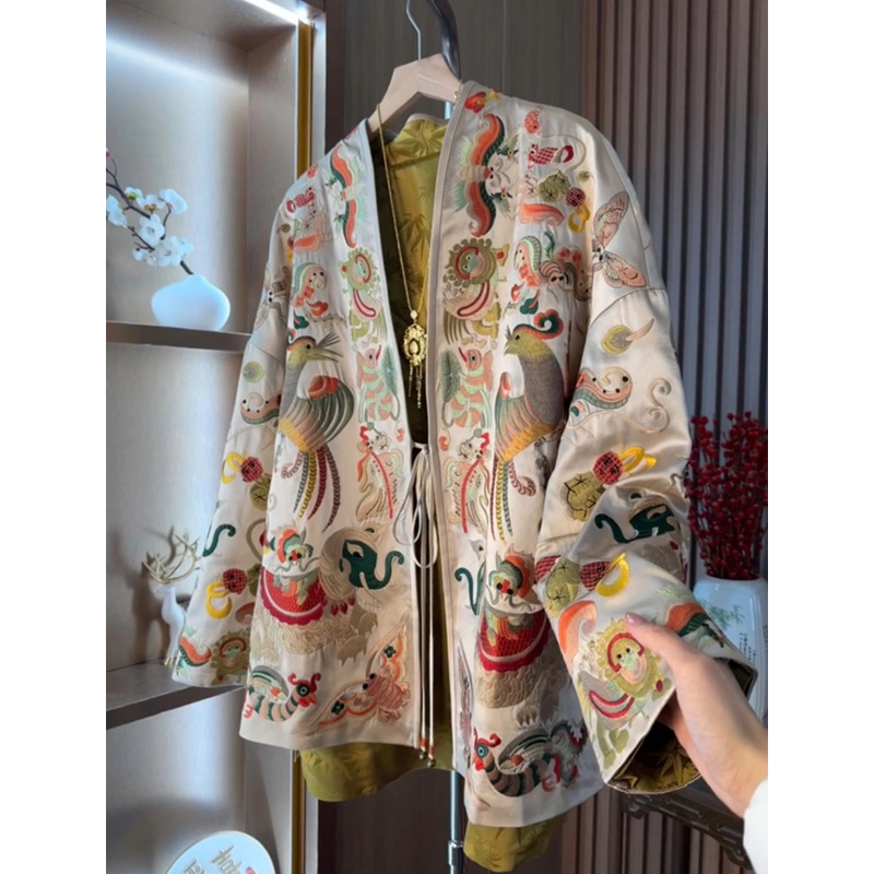 Women'S Fashion Tops - ใหม่สไตล์จีนเสื้อคลุมคาร์ดิแกนกิโมโนเสื้อผ้าผู้หญิงหรูหราประณีตเย็บปักถักร้อยฮันฟูเสื้อโค้ทสไตล์เอเชียเสื้อผ้าจีน