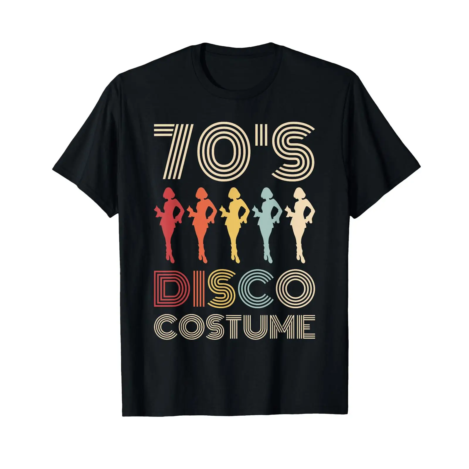 Women'S Fashion Of The 70S - ชุดดิสโก้ยุค 70 สไตล์ 70 แบบ เสื้อยืดธีมปาร์ตี้สำหรับผู้หญิงยุค