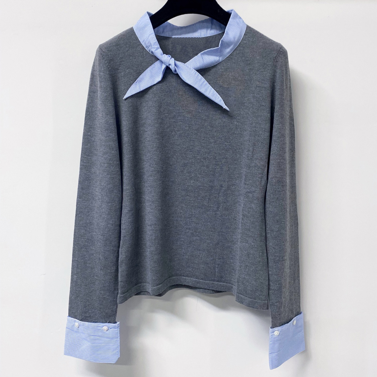 เสื้อถักคอผูกสำหรับผู้หญิงคุณภ - Women Fashion Necktie บทวิจารณ์และราคา