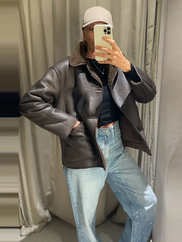 เสื้อแจ็คเก็ตแฟชั่นสองด้านแบบเ - Women'S Fashion Utility Jacket บทวิจารณ์และราคา