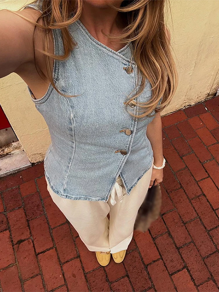 CPSYMYM Elegant Denim เสื้อกั๊ - Denim Shorts Women บทวิจารณ์และราคา