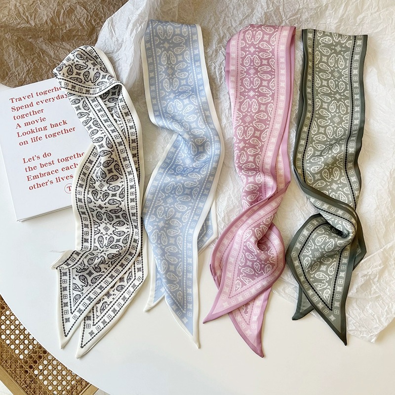 ชุดผ้าไหมซาตินผ้าพันคอผู้หญิงผ - Women Fashion Necktie บทวิจารณ์และราคา