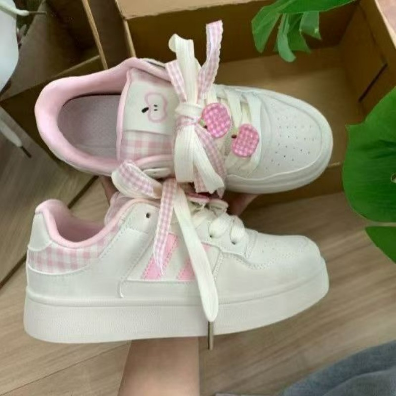 รองเท้าผ้าใบพื้นหนาน่ารักสำหรั - Sneakers Fashion Women บทวิจารณ์และราคา