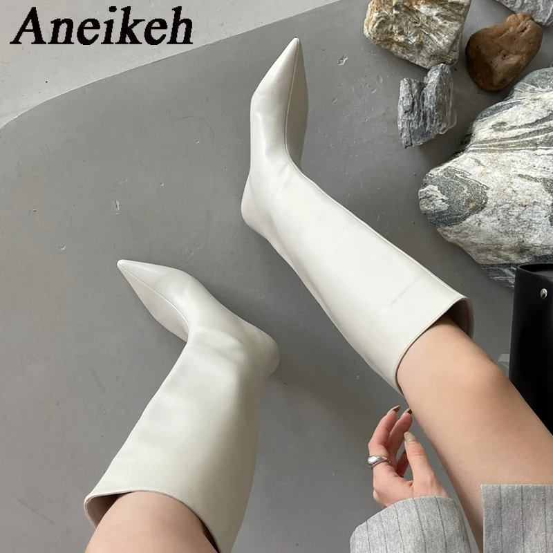 รองเท้าบูททรงสูงถึงเข่า ส้นเตี - Women'S Fashion Knee High Boots บทวิจารณ์และราคา