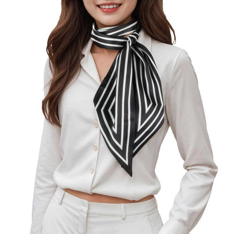 แฟชั่นลายริบบิ้นผมผ้าพันคอผู้ห - Women Fashion Necktie บทวิจารณ์และราคา