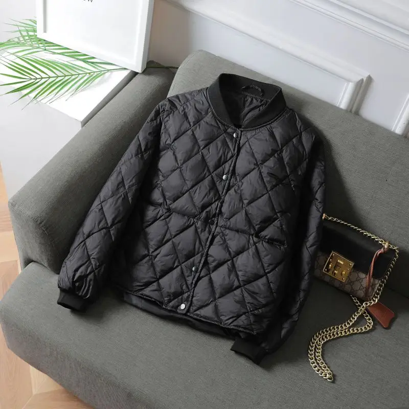 เสื้อแจ็คเก็ตผ้าฝ้ายบุใยสังเคร - Women'S Fashion Quilted Jacket บทวิจารณ์และราคา