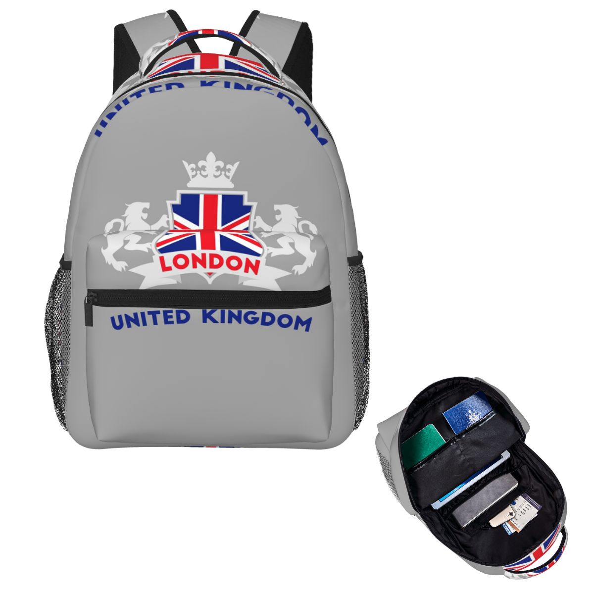 กระเป๋าเป้สะพายหลังลายธงชาติอั - Women Fashion Uk บทวิจารณ์และราคา