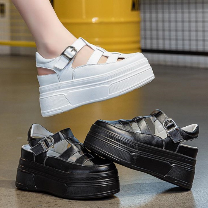 รองเท้าผู้หญิงหนังวัวแท้แบบกลว - Sneakers Fashion Women บทวิจารณ์และราคา