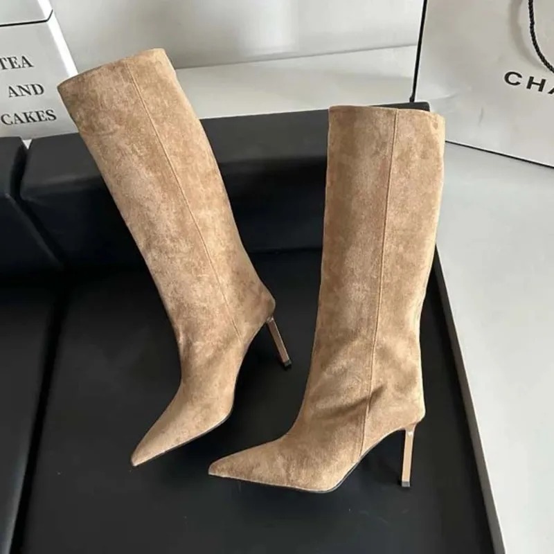 รองเท้าบูทผู้หญิงทรงยาวหรูหรา  - Women'S Fashion Knee High Boots บทวิจารณ์และราคา