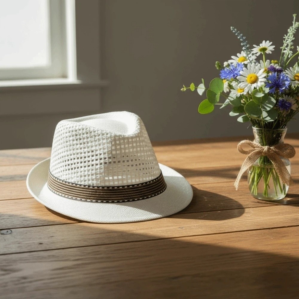 หมวกปานามาชายปีกสั้น ระบายอากา - Straw Hat Summer บทวิจารณ์และราคา