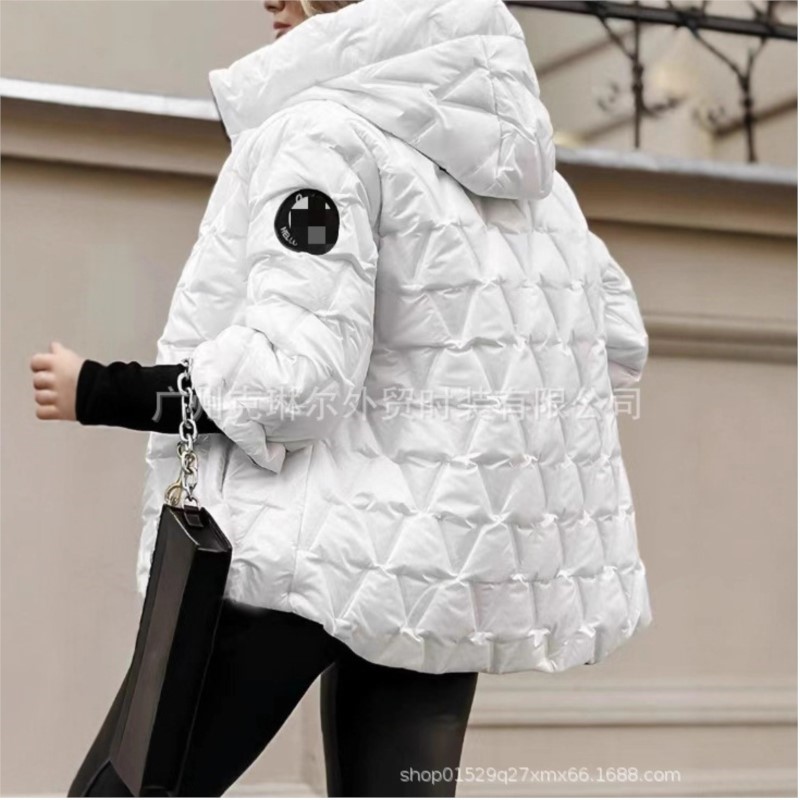 เสื้อโค้ทแฟชั่นสตรีแบบมีฮู้ด ท - Women'S Fashion Quilted Jacket บทวิจารณ์และราคา