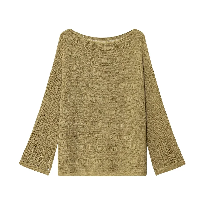เสื้อสเวตเตอร์ถักคอเรือสไตล์วิ - Women'S Fashion Tops บทวิจารณ์และราคา