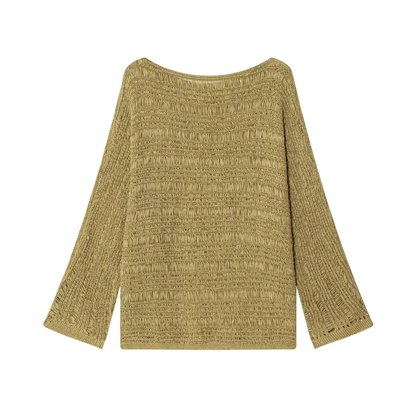เสื้อสเวตเตอร์ถักคอเรือสไตล์วิ - Women'S Fashion Tops บทวิจารณ์และราคา
