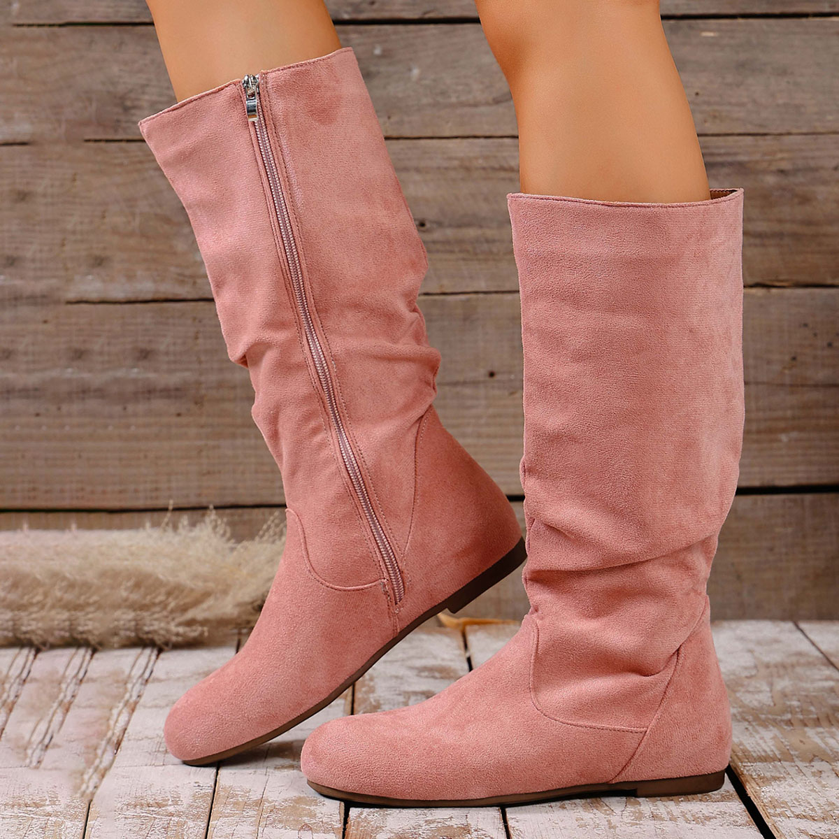 รองเท้าบูทมอเตอร์ไซค์ลำลองแบบส - Women'S Fashion Knee High Boots บทวิจารณ์และราคา