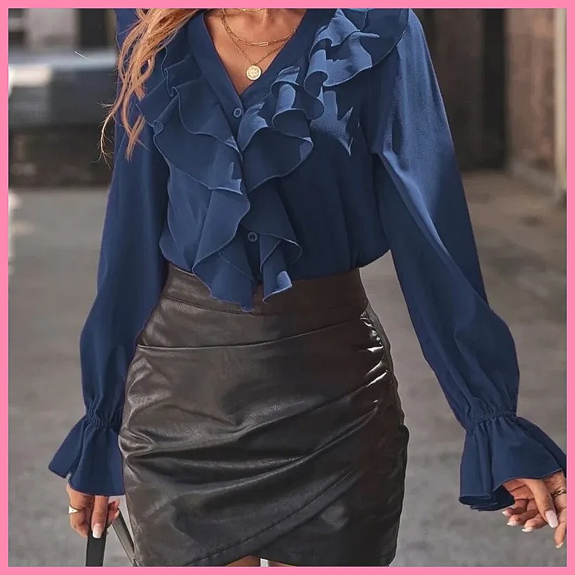 เสื้อเบลาส์แฟชั่นปี 2025 คอวี  - Women'S Fashion Tops บทวิจารณ์และราคา