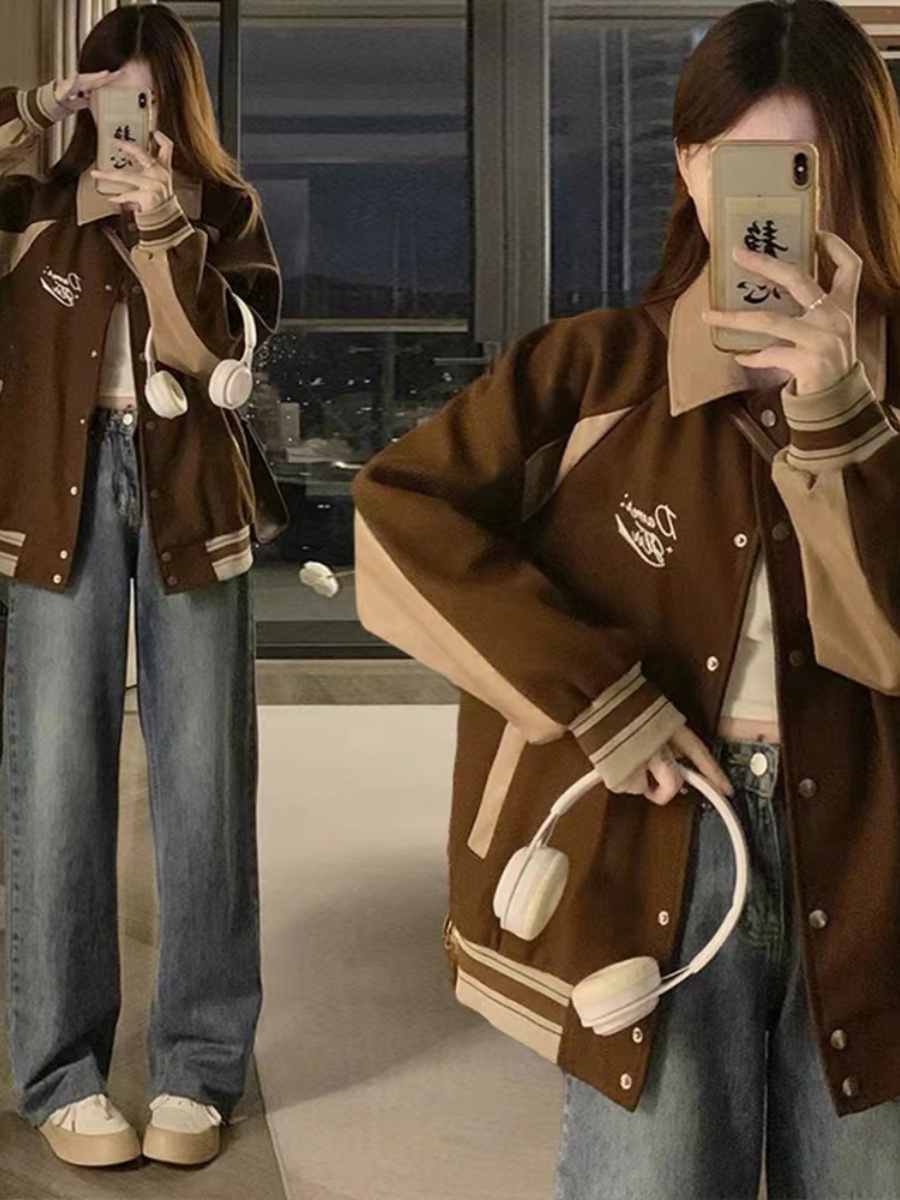 เสื้อแจ็คเก็ตเบสบอลสำหรับผู้หญ - Women'S Fashion Utility Jacket บทวิจารณ์และราคา