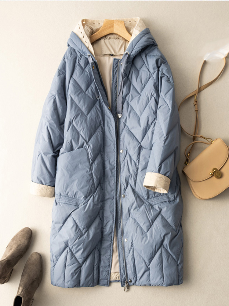 SEDUTMO ยาวเป็ดฤดูหนาวลงเสื้อแ - Women'S Fashion Quilted Jacket บทวิจารณ์และราคา