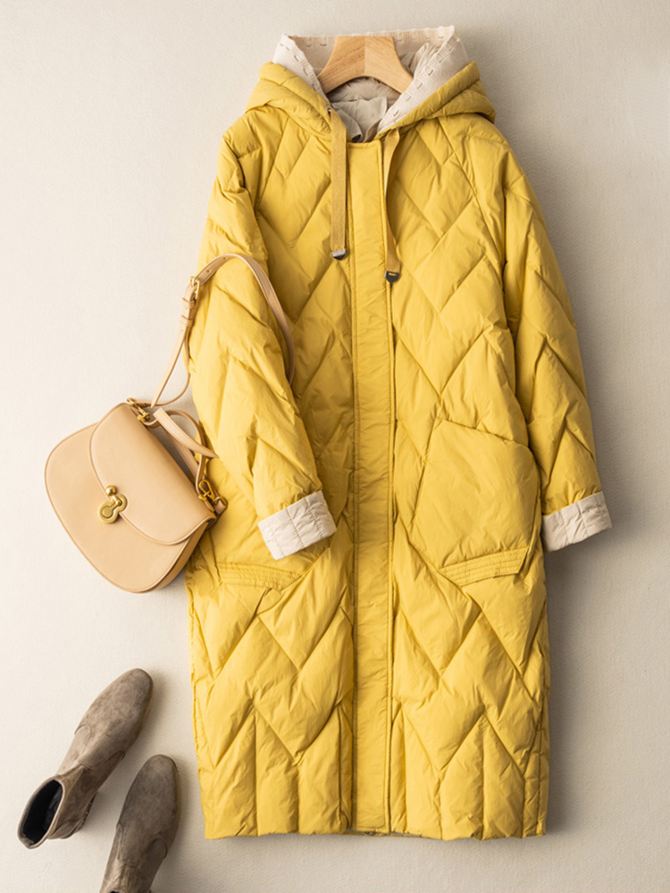 SEDUTMO ยาวเป็ดฤดูหนาวลงเสื้อแ - Women'S Fashion Quilted Jacket บทวิจารณ์และราคา