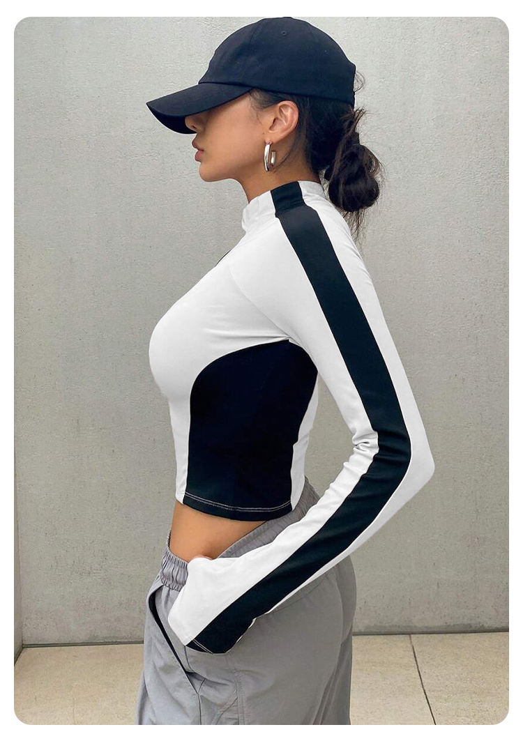 เสื้อโยคะ แจ็คเก็ตคอตั้ง แขนยา - Women'S Fashion Tops บทวิจารณ์และราคา