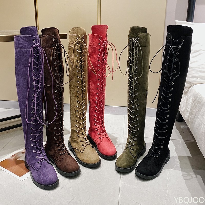 รองเท้าสตรีที่เรียบง่ายและสง่า - Women'S Fashion Knee High Boots บทวิจารณ์และราคา