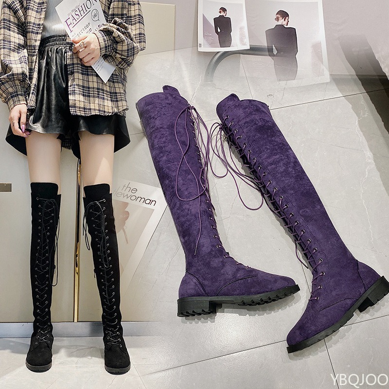 รองเท้าสตรีที่เรียบง่ายและสง่า - Women'S Fashion Knee High Boots บทวิจารณ์และราคา