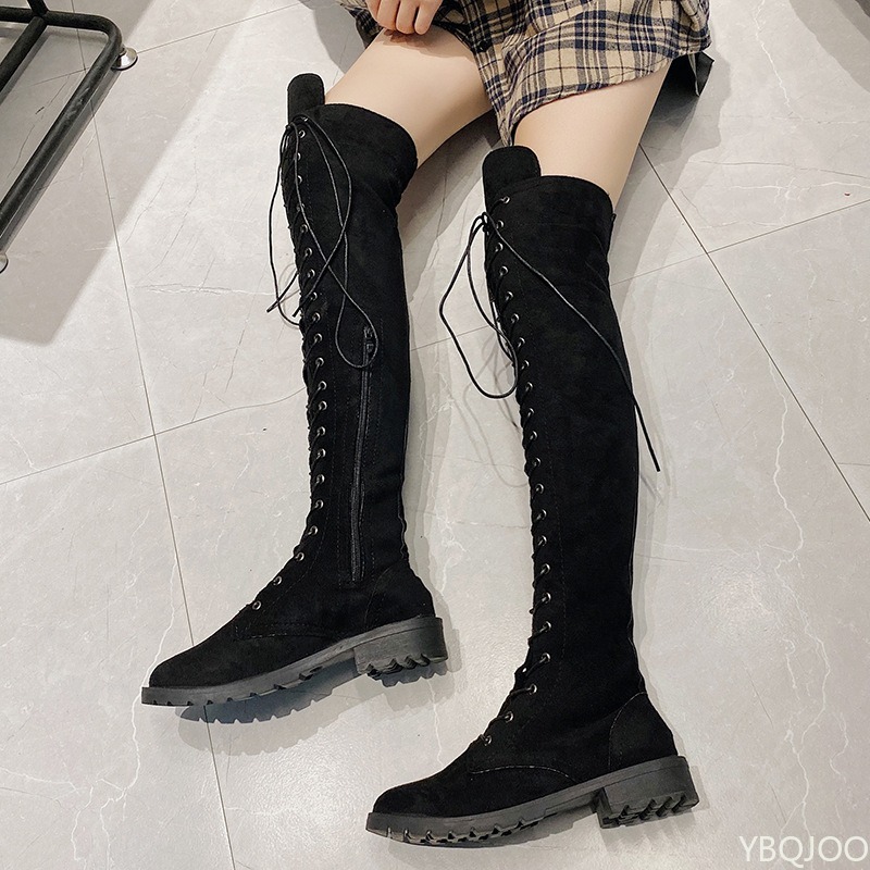 รองเท้าสตรีที่เรียบง่ายและสง่า - Women'S Fashion Knee High Boots บทวิจารณ์และราคา