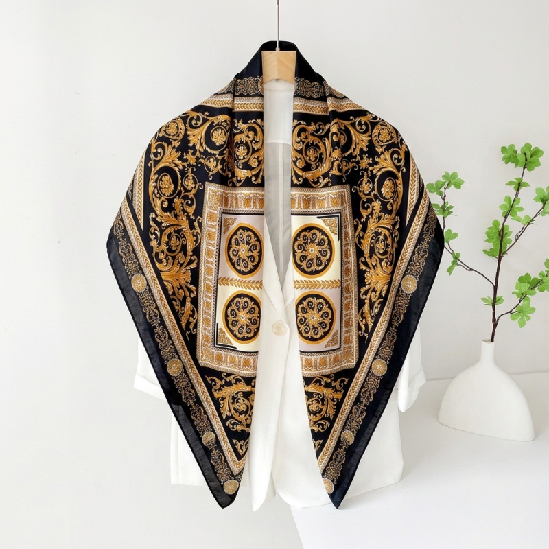 ผ้าพันคอซาตินวินเทจทรงสี่เหลี่ - Women Fashion Necktie บทวิจารณ์และราคา