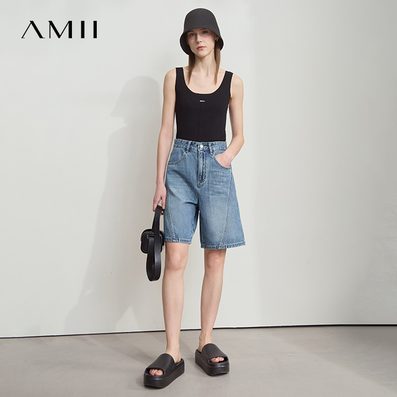 AMII กางเกงยีนส์ขาสั้นผู้หญิงม - Denim Shorts Women บทวิจารณ์และราคา