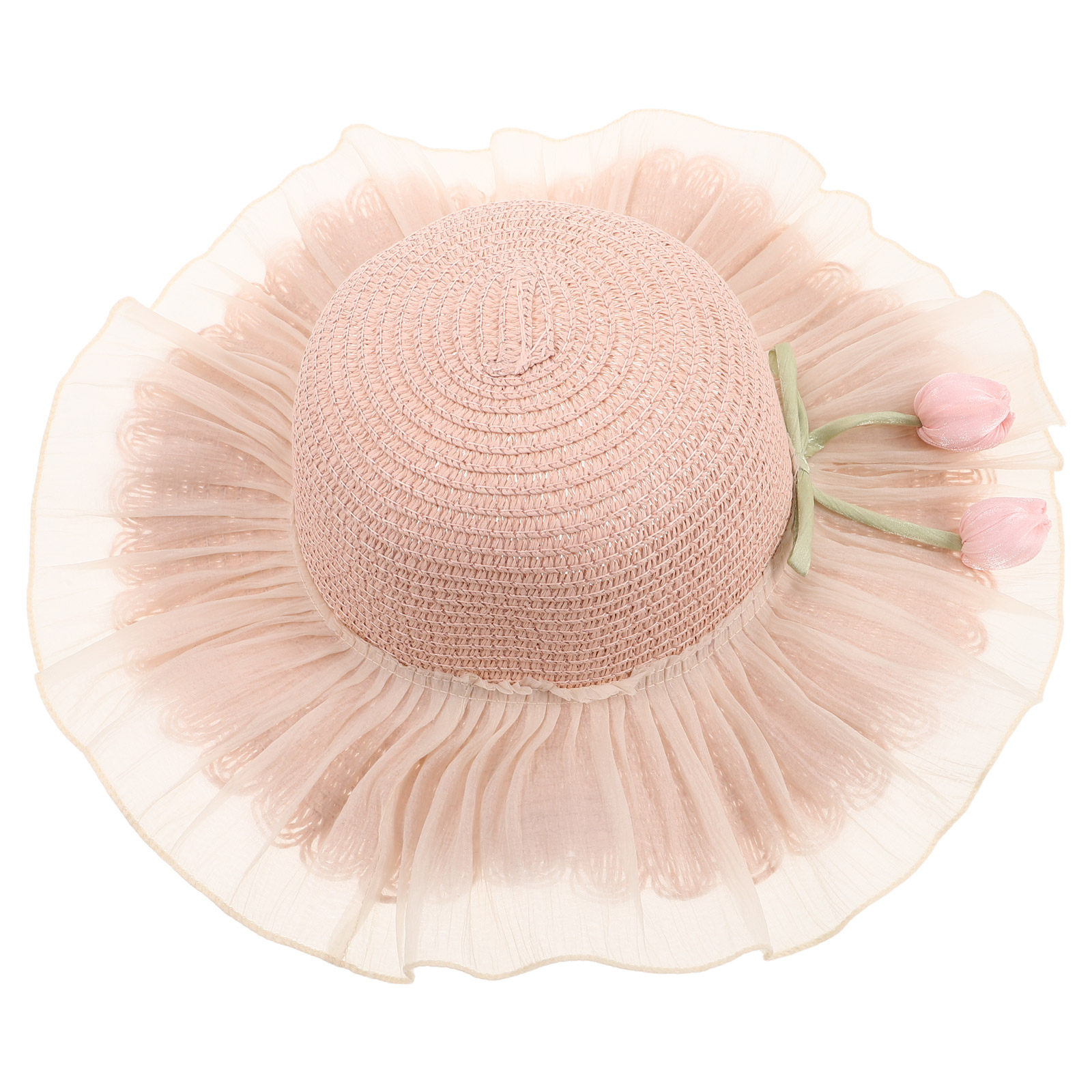 หมวกปีกกว้างสำหรับเด็กผู้หญิง  - Straw Hat Summer บทวิจารณ์และราคา