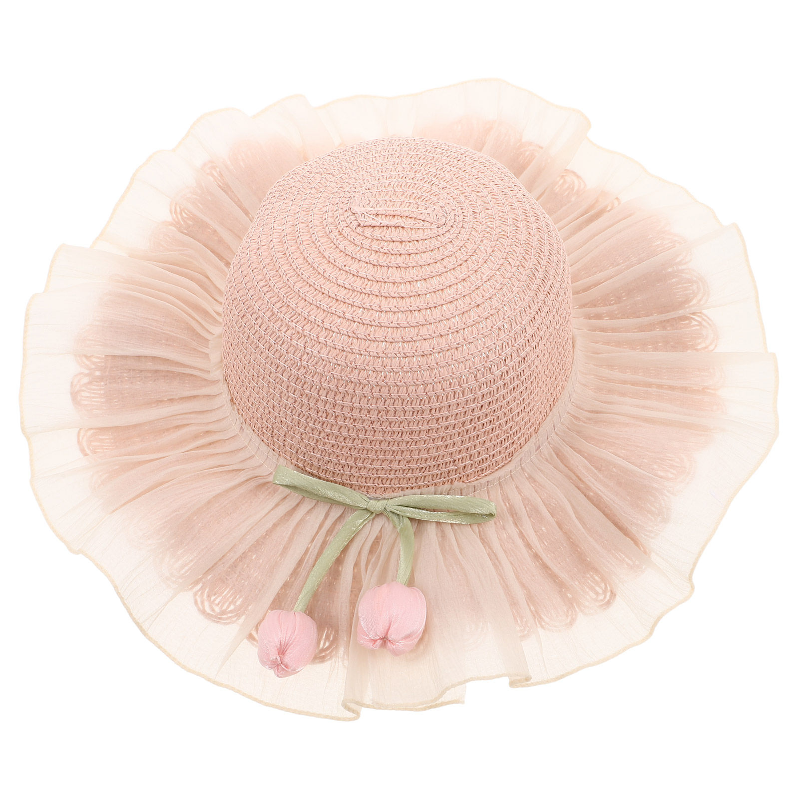 หมวกปีกกว้างสำหรับเด็กผู้หญิง  - Straw Hat Summer บทวิจารณ์และราคา