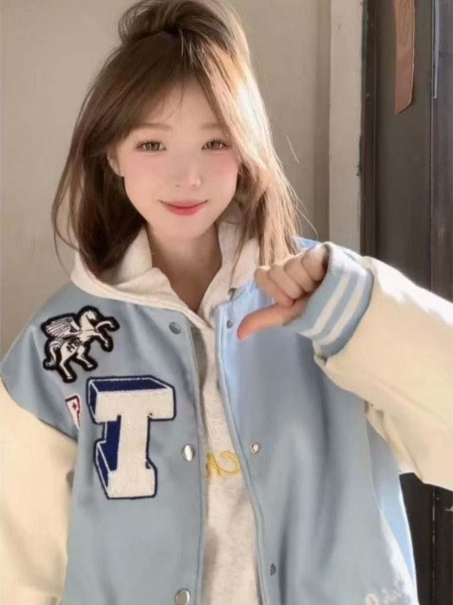 เสื้อแจ็คเก็ตเบสบอลสไตล์เคป๊อป - Women'S Fashion Utility Jacket บทวิจารณ์และราคา