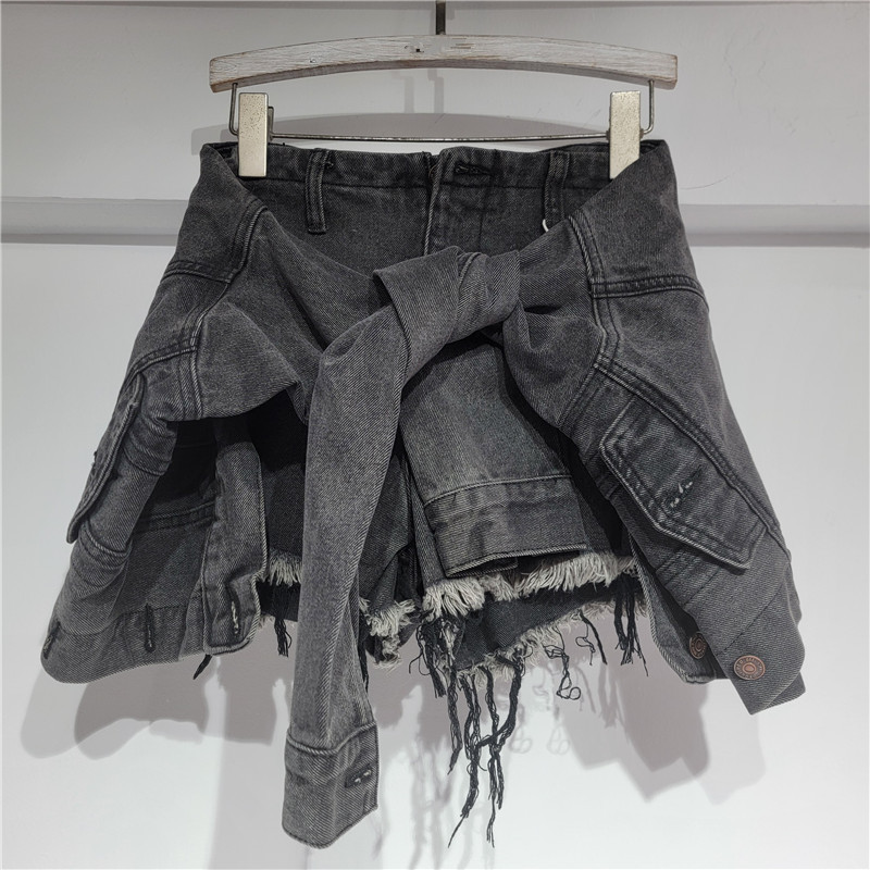 กางเกงยีนส์ขาสั้นผู้หญิง วินเท - Denim Shorts Women บทวิจารณ์และราคา