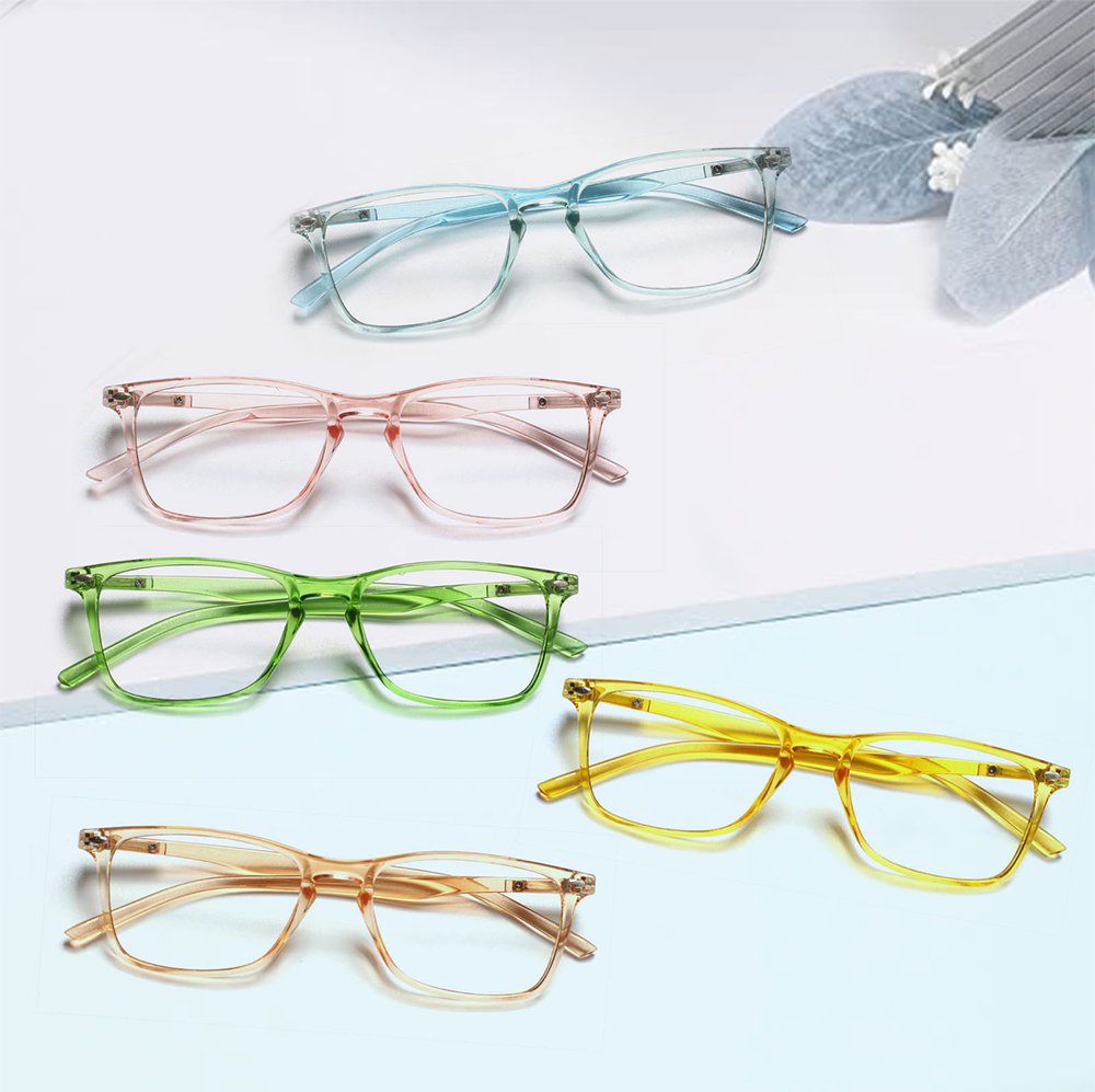 แฟชั่นเรียบง่ายกรอบแว่นตาทรงสี - Women'S Fashion Glasses With Clear Lenses บทวิจารณ์และราคา