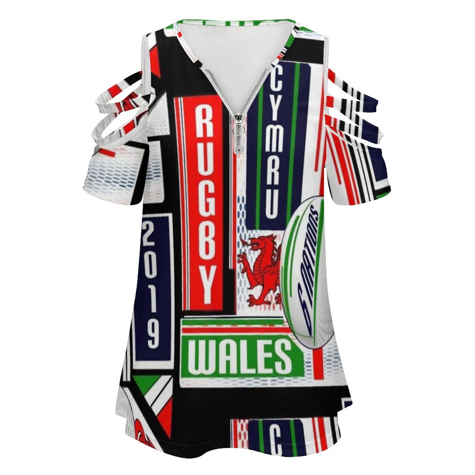 Cymru Welsh Wales รักบี้ทีม Dr - Women'S Fashion Rugby Shirt บทวิจารณ์และราคา
