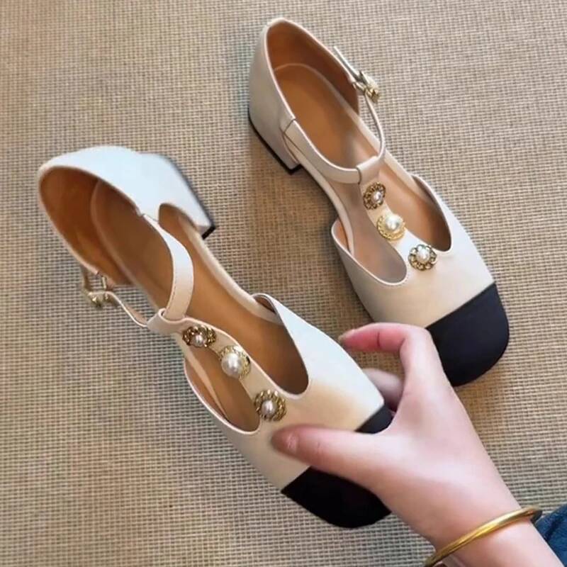 รองเท้าส้นสูงหัวเหลี่ยมสำหรับผ - Women Fashion Designer บทวิจารณ์และราคา