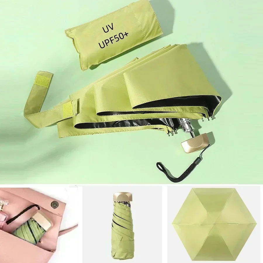 ร่มกันแดดขนาดเล็ก 5 พับ ป้องกั - Women'S Fashion Umbrella บทวิจารณ์และราคา