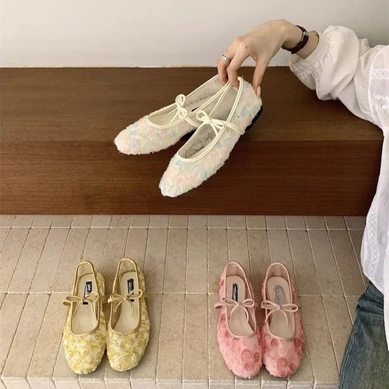 รองเท้าแมรี่เจนตาข่ายลายกุหลาบ - Women'S Fashion For Summer 2026 บทวิจารณ์และราคา