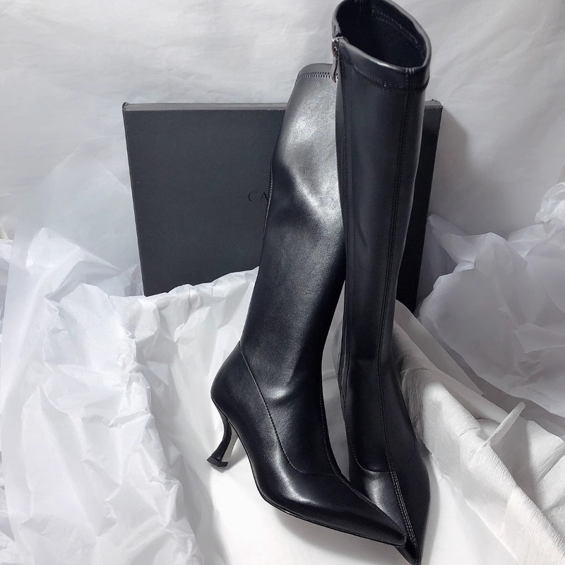 ฤดูใบไม้ร่วงใหม่ Stiletto แฟชั - Women'S Fashion Knee High Boots บทวิจารณ์และราคา
