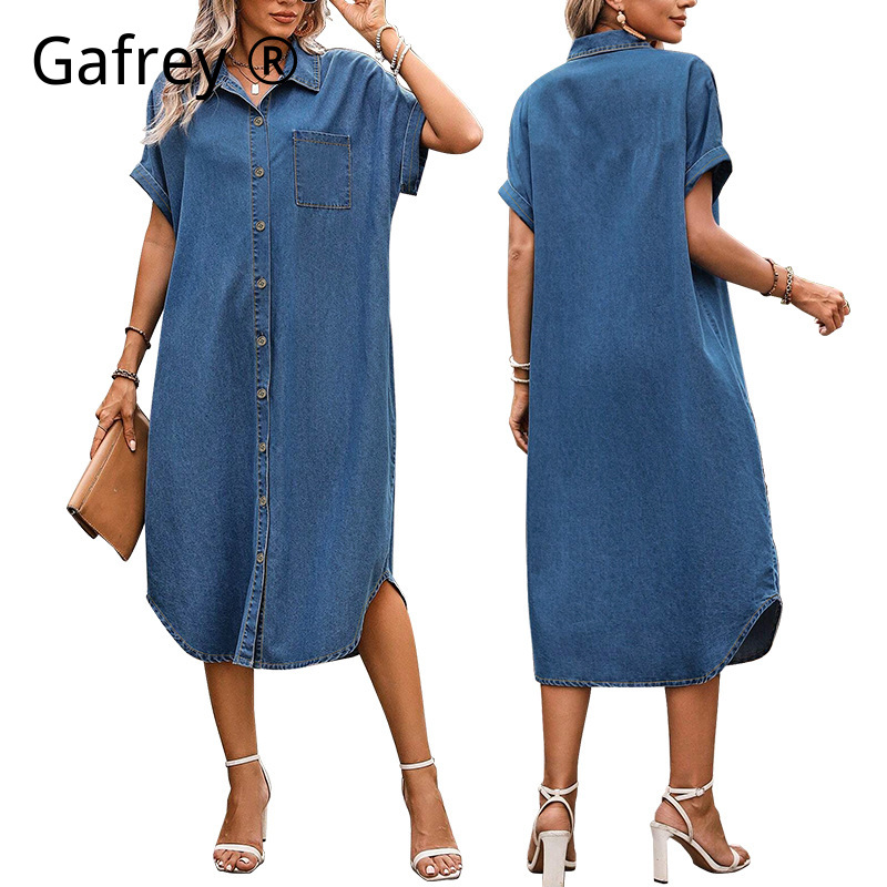 เดรสยีนส์ผู้หญิงไซส์ใหญ่พิเศษ  - Denim Shorts Women บทวิจารณ์และราคา