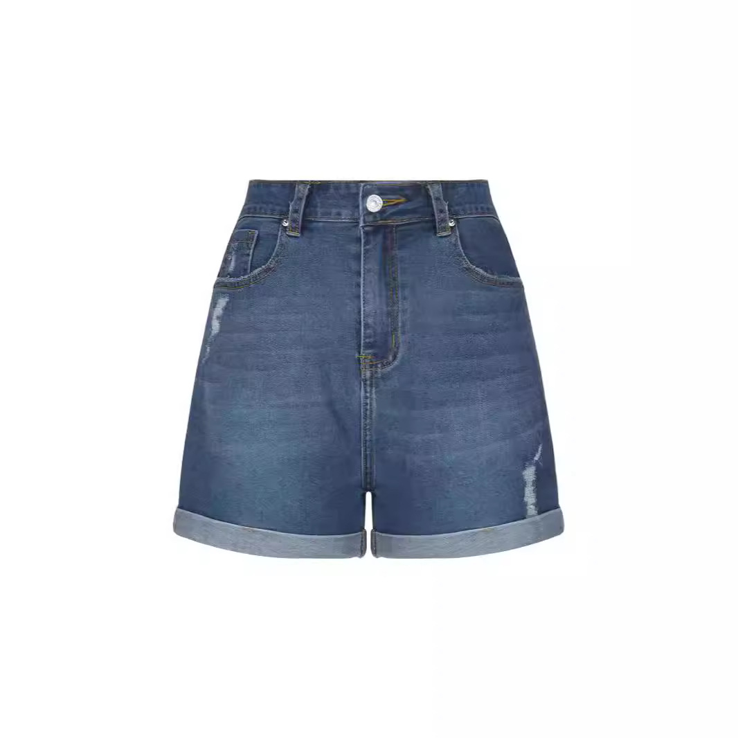 กางเกงขาสั้นกางเกงยีนส์ผู้หญิง - Denim Shorts Women บทวิจารณ์และราคา