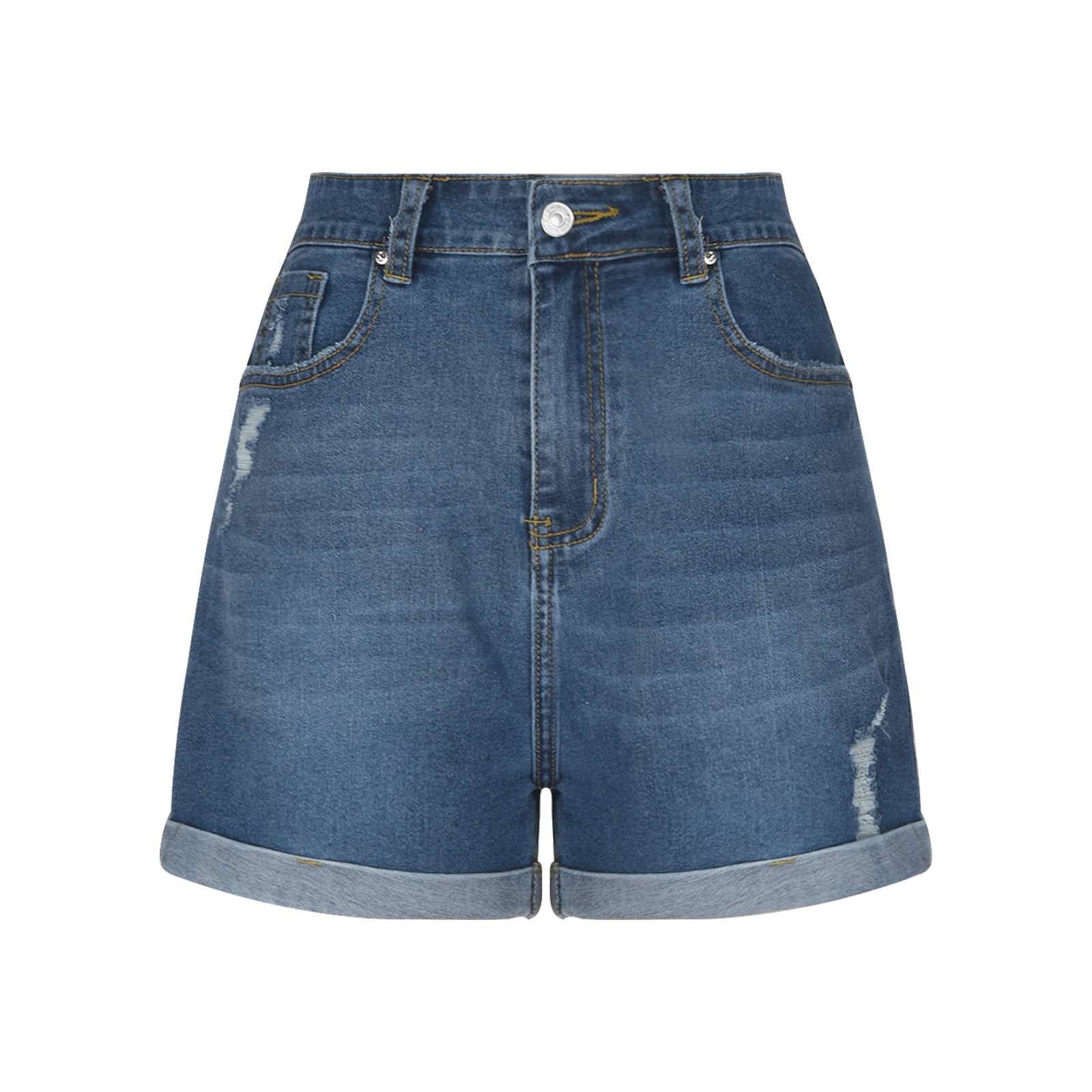 กางเกงขาสั้นกางเกงยีนส์ผู้หญิง - Denim Shorts Women บทวิจารณ์และราคา