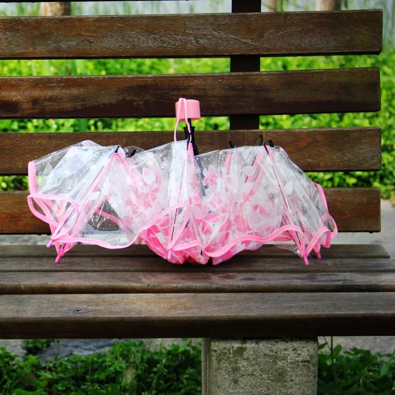ร่มพีวีซีหนาสามพับสำหรับผู้หญิ - Women'S Fashion Umbrella บทวิจารณ์และราคา