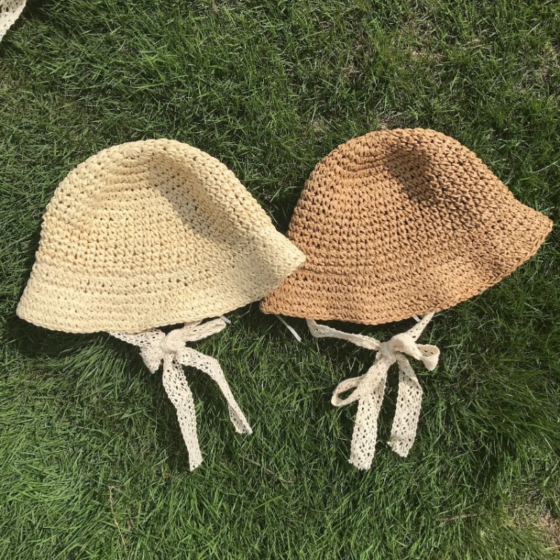 หมวกฟางเด็กผู้ชายผู้หญิงสไตล์เ - Straw Hat Summer บทวิจารณ์และราคา