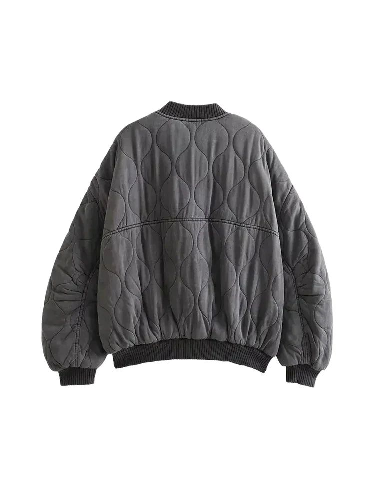 เสื้อแจ็คเก็ตบอมเบอร์ผู้หญิงทร - Women'S Fashion Quilted Jacket บทวิจารณ์และราคา