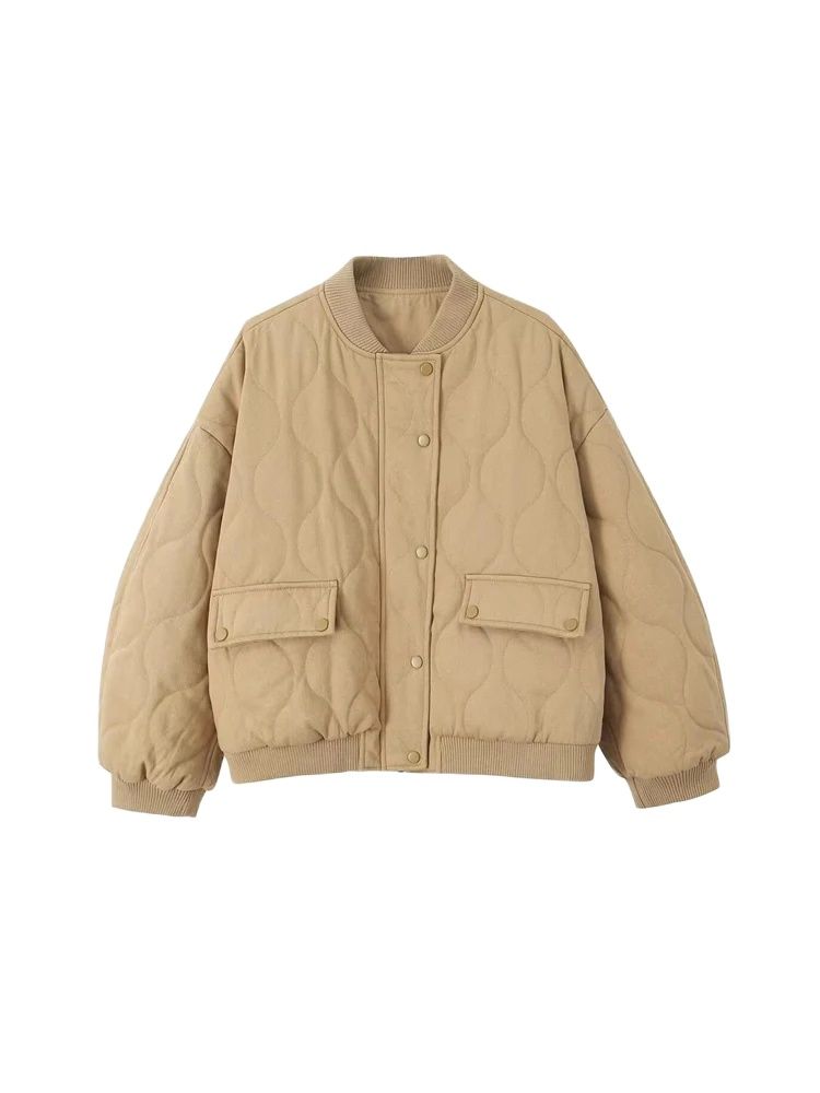 เสื้อแจ็คเก็ตบอมเบอร์ผู้หญิงทร - Women'S Fashion Quilted Jacket บทวิจารณ์และราคา